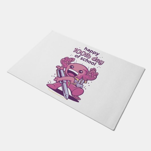 100. Schuleinladung Fußmatte (Schrägansicht)