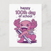 100. Schuleinladung Postkarte (Vorderseite)