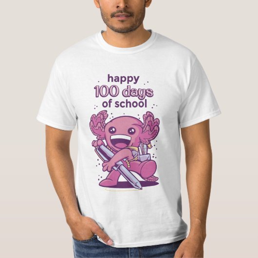 100 Schuleinladungstage T - Shirt (Vorderseite)