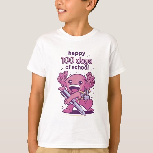 100 Schuleinladungstage T - Shirt (Vorderseite)