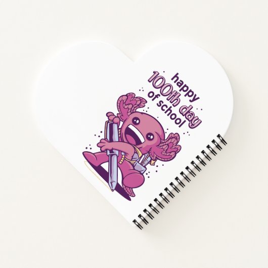 100 Schuleinladungstage T - Shirt Notizblock (Rückseite)