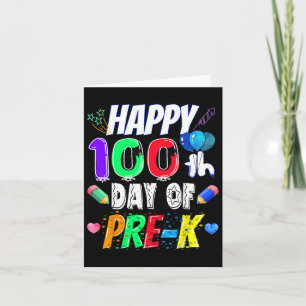 100. Schulgeschenk 100 Tage vor dem Schulabschluss Karte