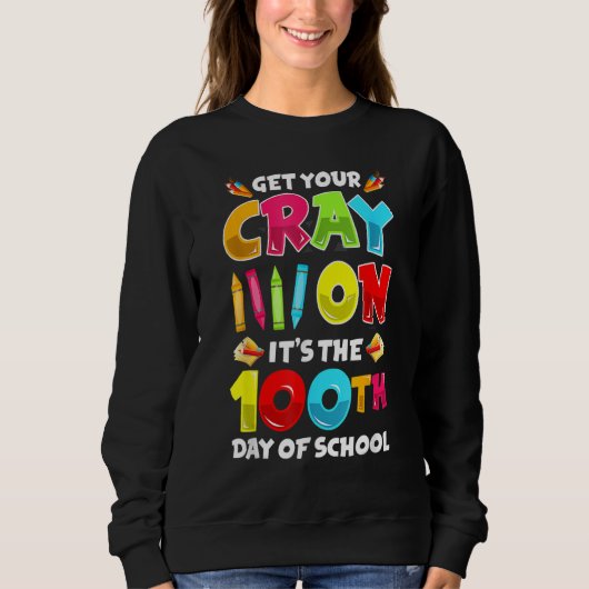 100. Schullehrer 100 Schultage Sweatshirt (Vorderseite)