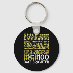 100. Schullehrer 100 Tage Bronze-Mathe Schlüsselanhänger