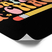 100. Schullehrer 100 Tage Coffein a Poster (Ecke)