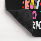 100. Schullehrer 100 Tage hellerer Regen Mousepad (Ecke)