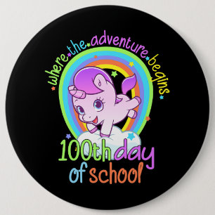 100. Schullehrer 100 Tage Intelligent Button