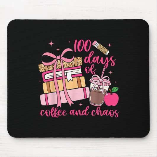 100. Schullehrer 100 Tage Kaffeepause Mousepad (Vorne)