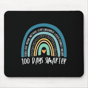 100. Schullehrer 100 Tage klüger Rainb Mousepad