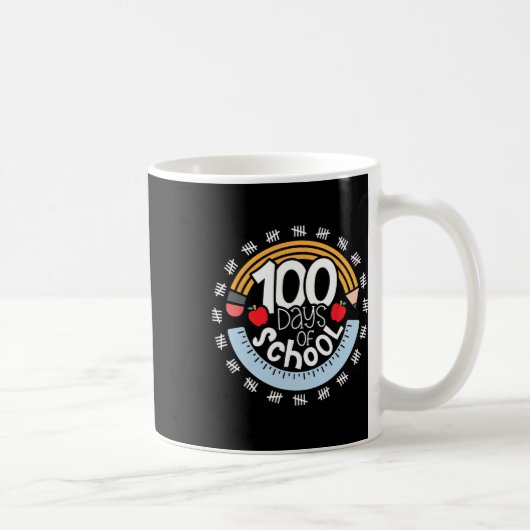 100. Schullehrer 100 Tage schlauer Penci Kaffeetasse (Rechts)