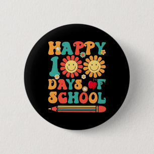 100. Schullehrer Groovy - 100 Tage Smar Button