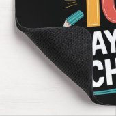 100. Schullehrer I Rizated 100 Days Mousepad (Ecke)