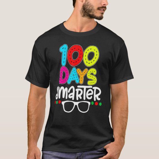 100. Schullehrer Kind glücklich 100 Da T-Shirt (Vorderseite)