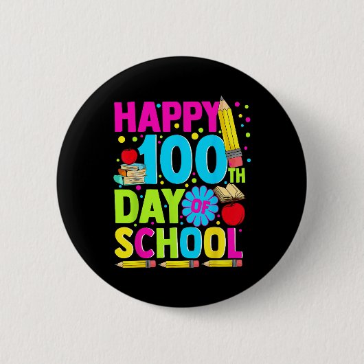 100. Schullehrer Kinder 100 Tage Button (Vorderseite)