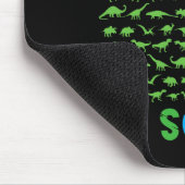 100. Schullehrer Kinder 100 Tage Dinosaurier Mousepad (Ecke)
