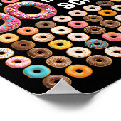 100. Schullehrer Kinder 100 Tage Donuts D Poster (Ecke)