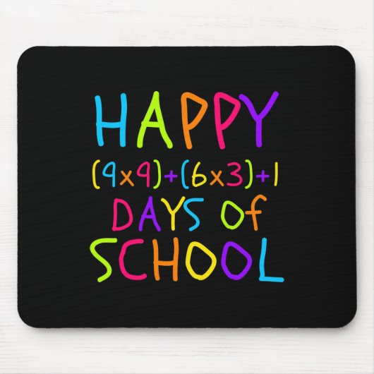 100. Schullehrer Kinder 100 Tage Mathematik für Mousepad (Vorne)