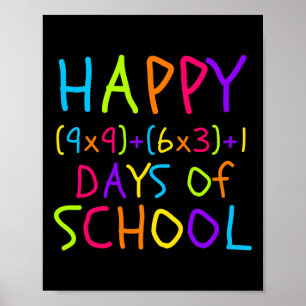 100. Schullehrer Kinder 100 Tage Mathematik für Poster