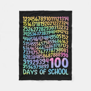 100. Schullehrer Kinder 100 Tage Mathematik Num Fleecedecke