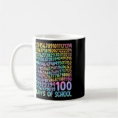 100. Schullehrer Kinder 100 Tage Mathematik Num Kaffeetasse (Links)