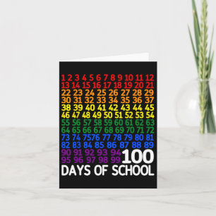 100. Schullehrer Kinder 100 Tage Mathematik Num Karte