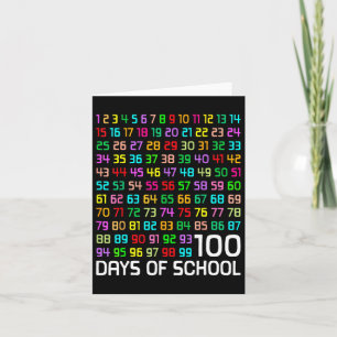 100. Schullehrer Kinder 100 Tage Mathematik Num Karte