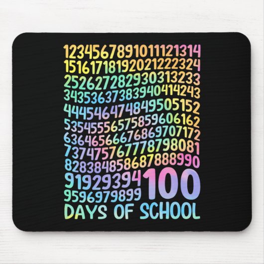 100. Schullehrer Kinder 100 Tage Mathematik Num Mousepad (Vorne)