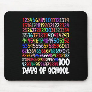 100. Schullehrer Kinder 100 Tage Mathematik Num Mousepad