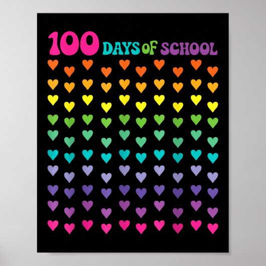 100. Schullehrer Kinder 100 Tage Mathematik Num Poster (Vorne)