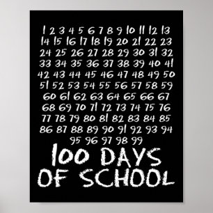 100. Schullehrer Kinder 100 Tage Mathematik Num Poster