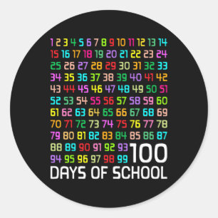 100. Schullehrer Kinder 100 Tage Mathematik Num Runder Aufkleber