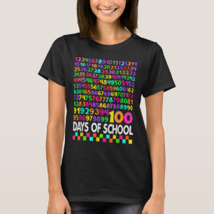 100. Schullehrer Kinder 100 Tage Mathematik Num T-Shirt