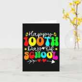 100. Schullehrer Kinder Kind glücklich 100 D Karte (Gelbe Blume)