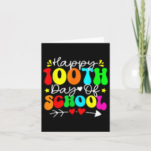 100. Schullehrer Kinder Kind glücklich 100 D Karte