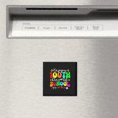 100. Schullehrer Kinder Kind glücklich 100 D Magnet (In Situ (Geschirrspüler))