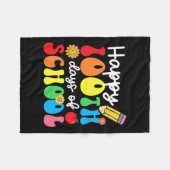 100. Schullehrer Kinder Kinder glücklich 100 Fleecedecke (Vorderseite (Horizontal))