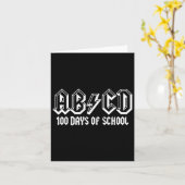 100. Schullehrer Kinder Kinder glücklich 100 Karte (Gelbe Blume)