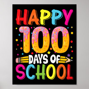 100. Schullehrer Kinder Kinder glücklich 100 Poster