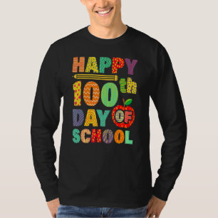 100. Schullehrer Kinder Kinder glücklich 100 T-Shirt
