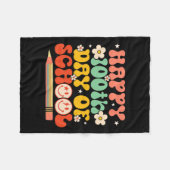 100. Schullehrer Kinder Retro Groovy 100 Fleecedecke (Vorderseite (Horizontal))