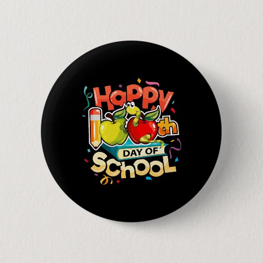 100. Schullehrer Rainbow 100 Days Smart Button (Vorderseite)