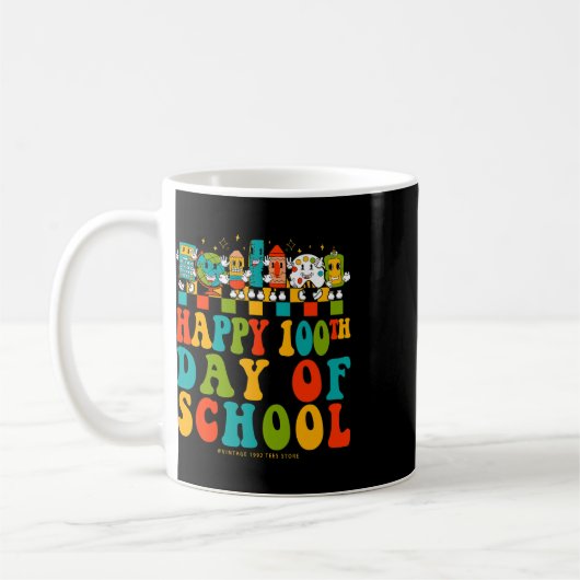 100. Schullehrer Schüler Groovy Hi Kaffeetasse (Links)