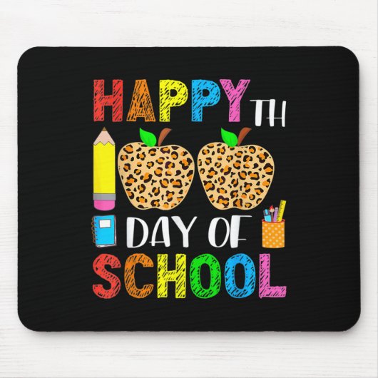 100. Schullehrer Student Leopard 100 Da Mousepad (Vorne)