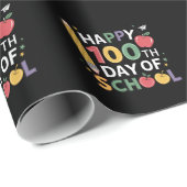 100. SchullehrerInnen glücklich 100 Tage Geschenkpapier (Rolleneckpunkt)