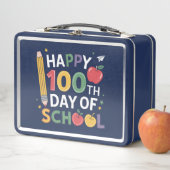 100. SchullehrerInnen glücklich 100 Tage Metall Brotdose (Beispiel)