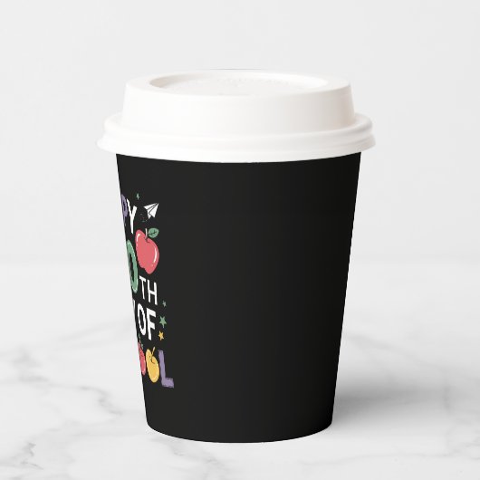 100. SchullehrerInnen glücklich 100 Tage Pappbecher (Links)