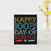 100. Schullehrertag 100 Tage Karte (Gelbe Blume)