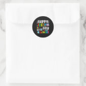 100. Schullehrertag 100 Tage Runder Aufkleber (Tasche)