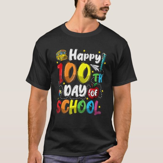 100. Schullehrertag 100 Tage T-Shirt (Vorderseite)