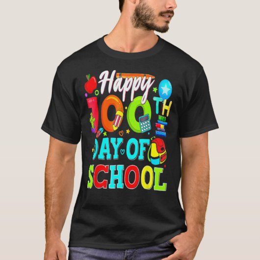 100. Schullehrertag 100 Tage T-Shirt (Vorderseite)